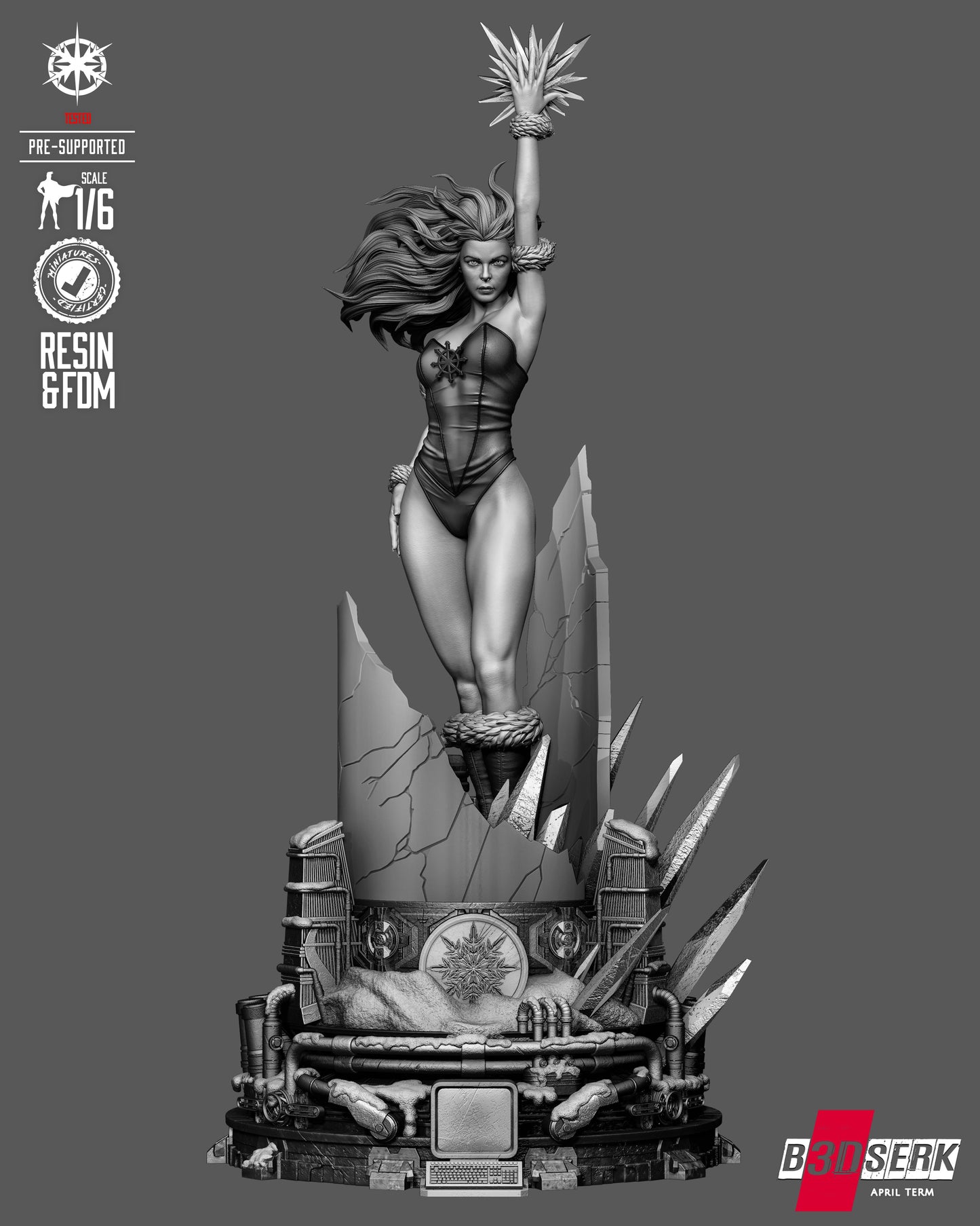 Killer Frost Sculpture (75mm to 500mm) - Unassembled/Unpainted/3D Print