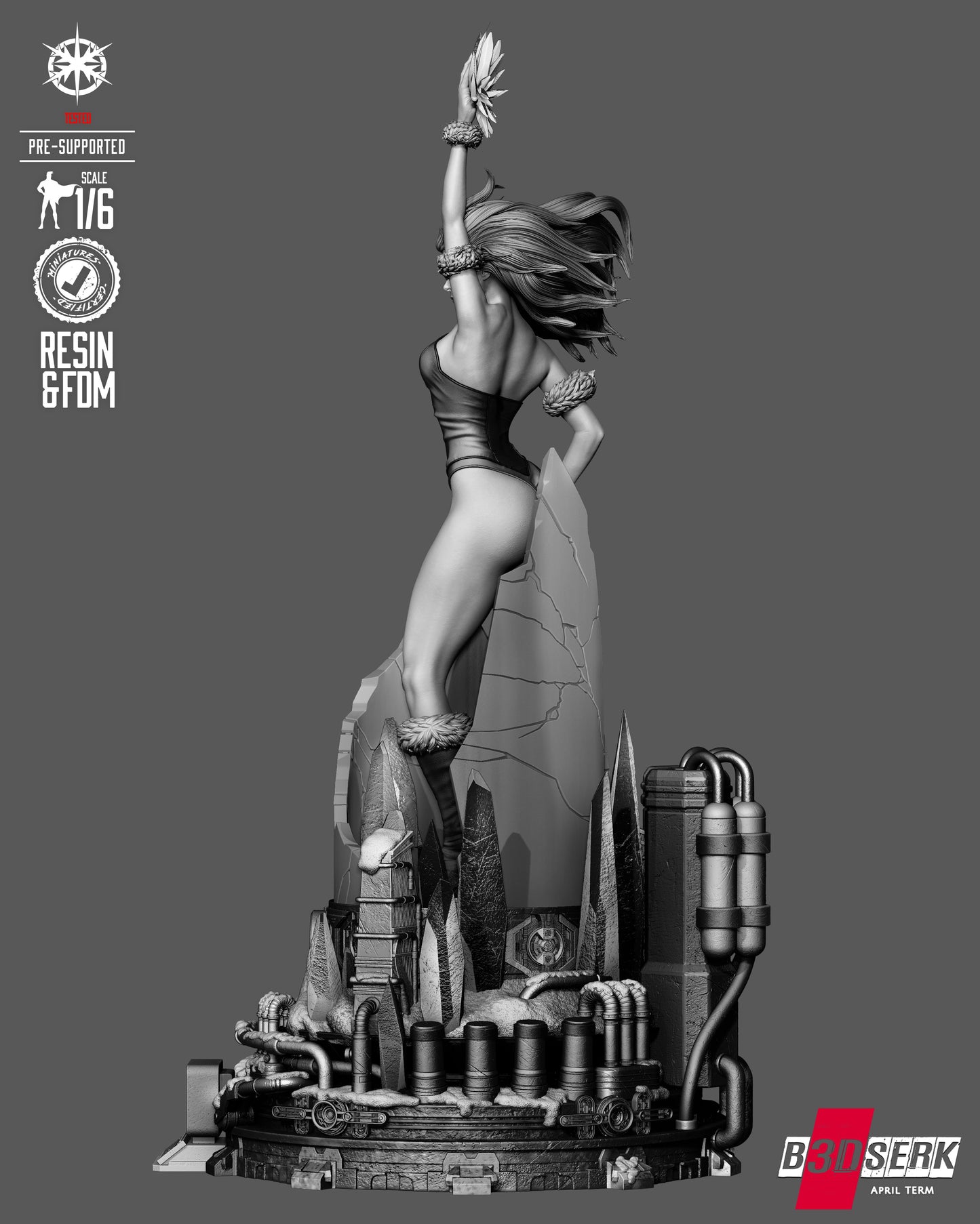 Killer Frost Sculpture (75mm to 500mm) - Unassembled/Unpainted/3D Print
