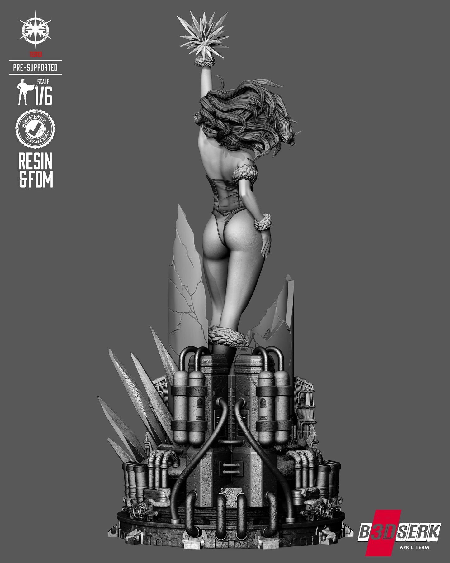 Killer Frost Sculpture (75mm to 500mm) - Unassembled/Unpainted/3D Print