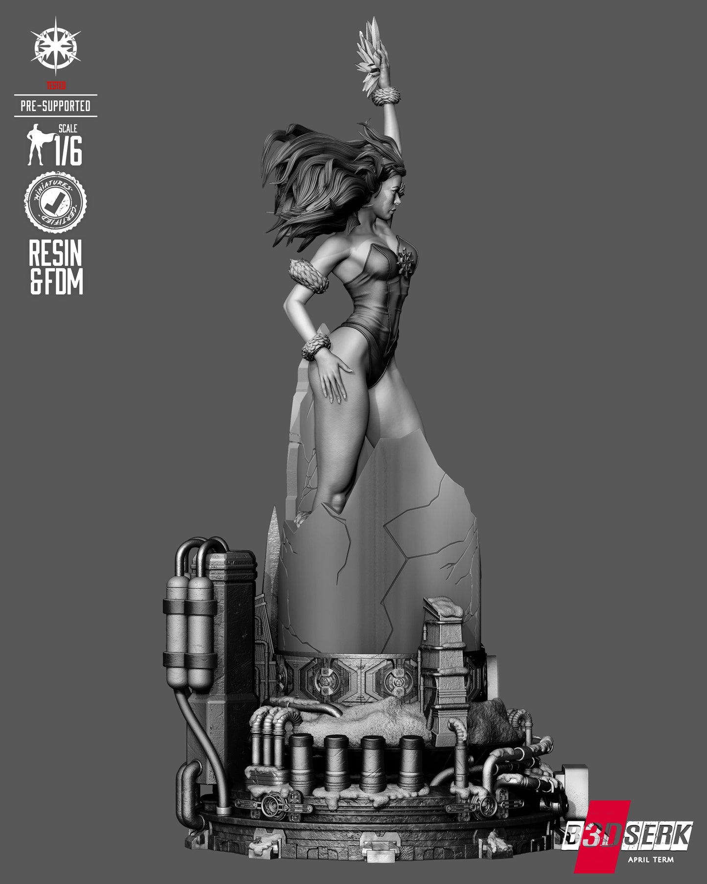 Killer Frost Sculpture (75mm to 500mm) - Unassembled/Unpainted/3D Print