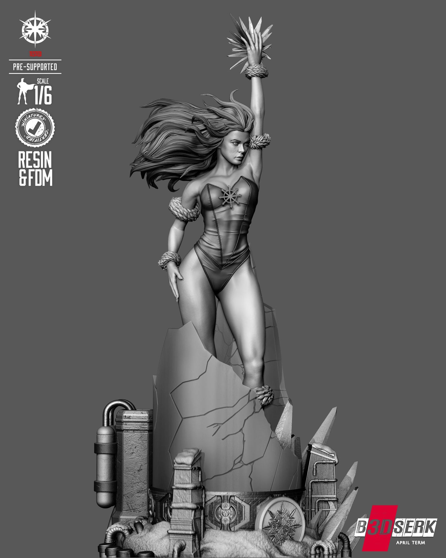 Killer Frost Sculpture (75mm to 500mm) - Unassembled/Unpainted/3D Print