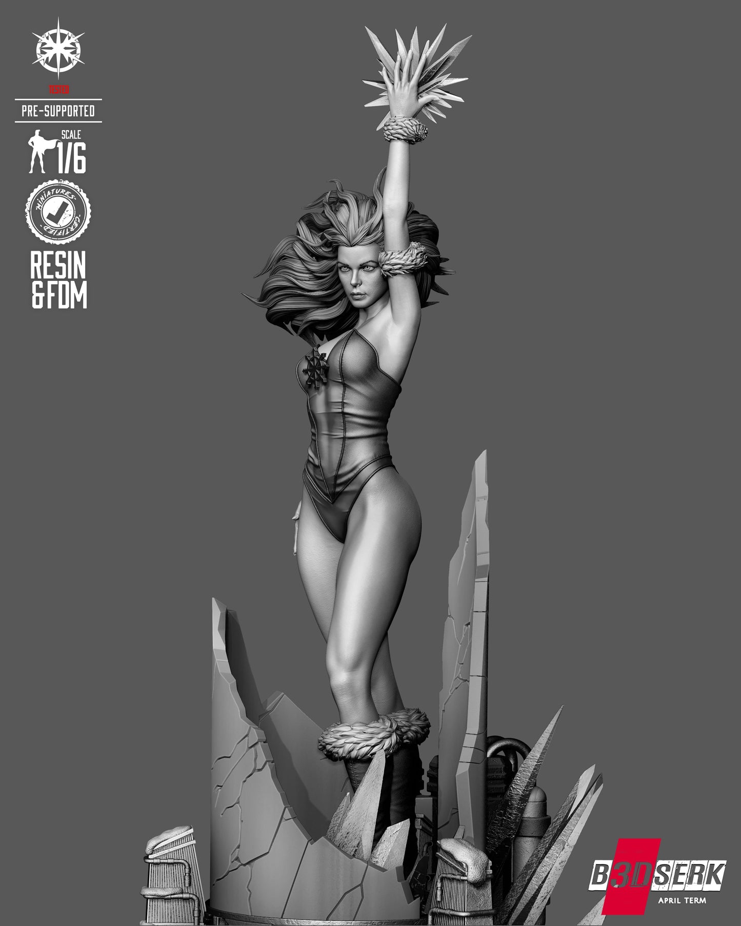 Killer Frost Sculpture (75mm to 500mm) - Unassembled/Unpainted/3D Print