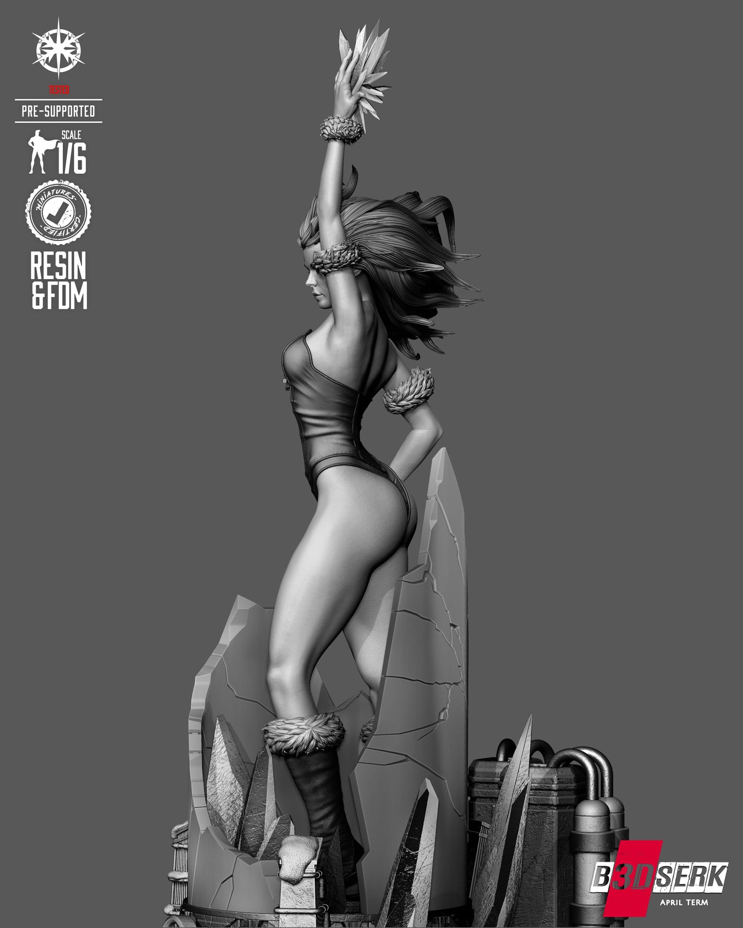 Killer Frost Sculpture (75mm to 500mm) - Unassembled/Unpainted/3D Print