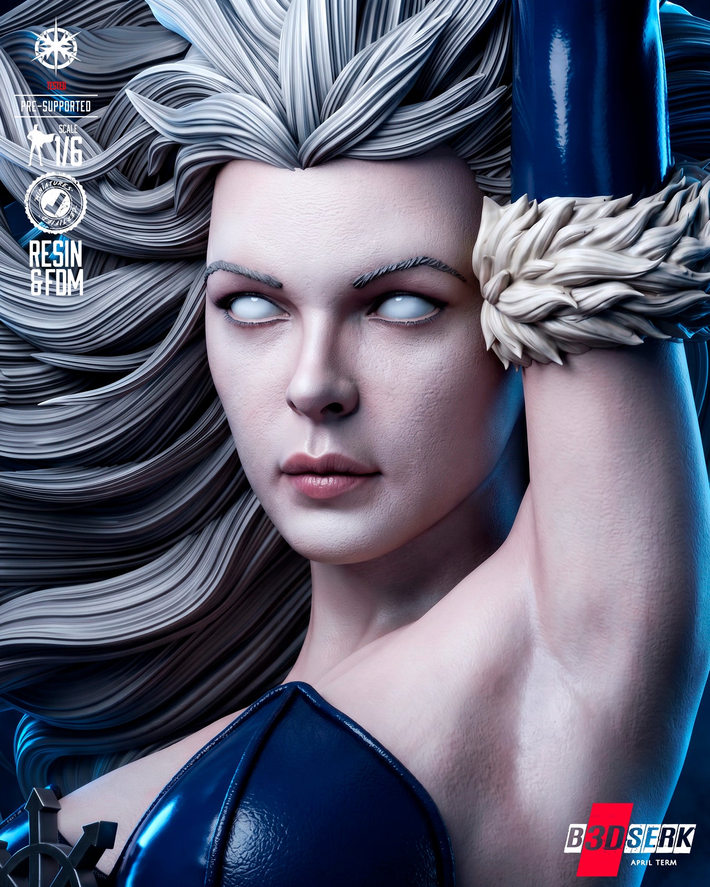 Killer Frost Sculpture (75mm to 500mm) - Unassembled/Unpainted/3D Print