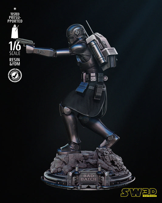 Echo Sculpture - Star Wars - Dungeons and Dragons - by Star Wars 3D- Tabletop RPG Miniature - Roleplaying 3D Printed Fantasy Mini