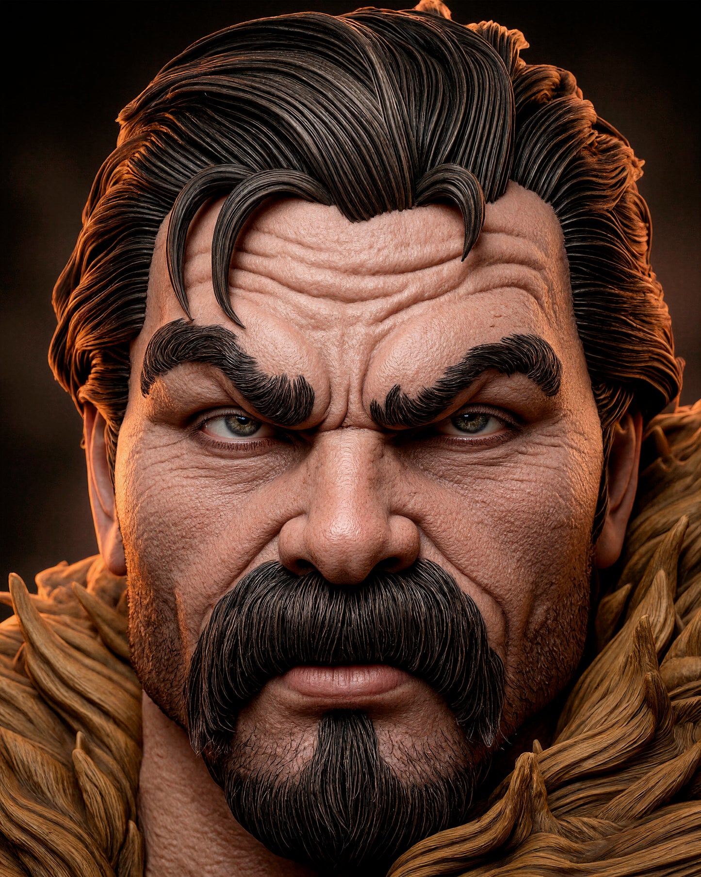 Kraven Sculpture (75mm to 500mm) - Unassembled/Unpainted/3D Print