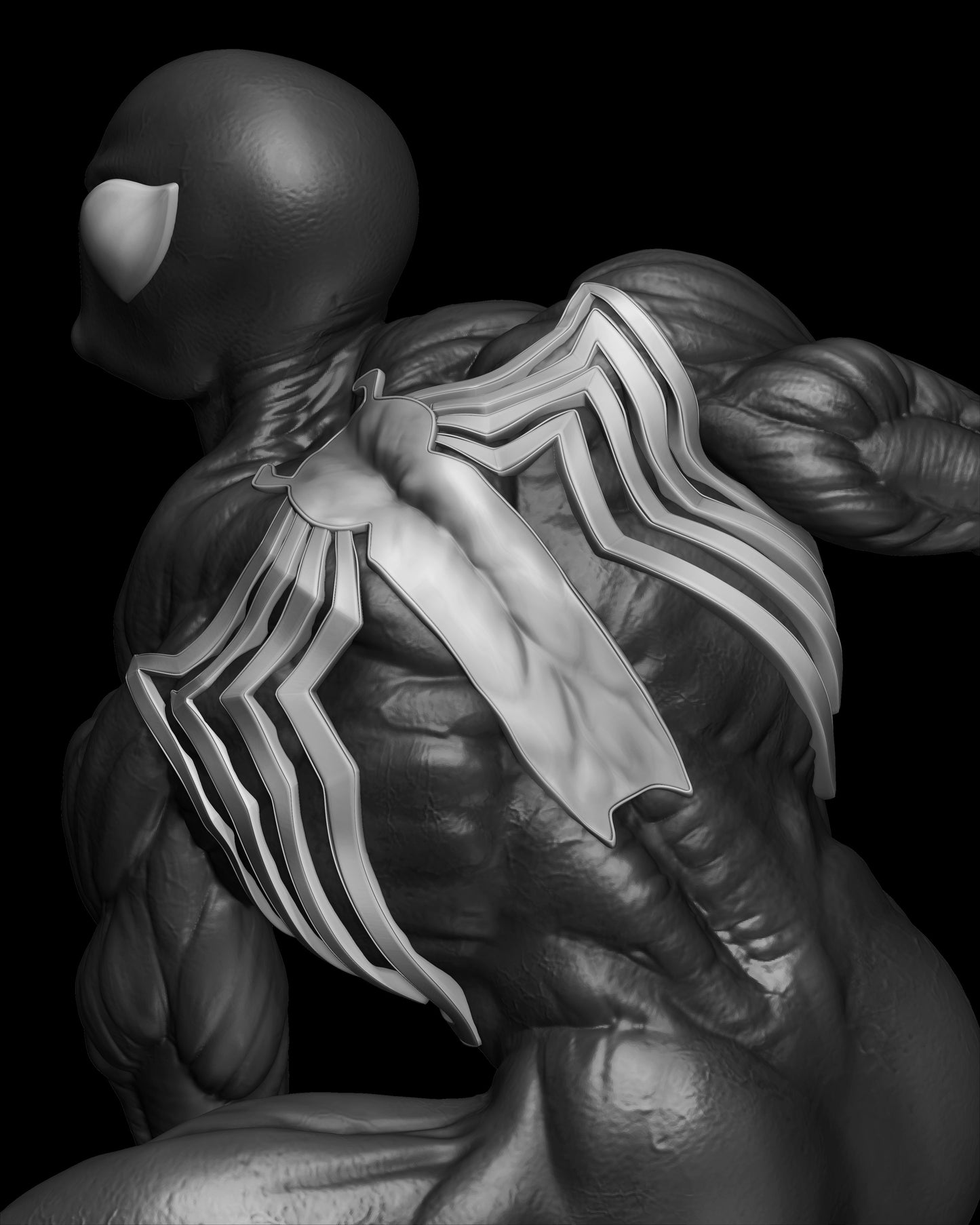 Spider-Man Sculpture (75mm to 500mm) - Unassembled/Unpainted/3D Print