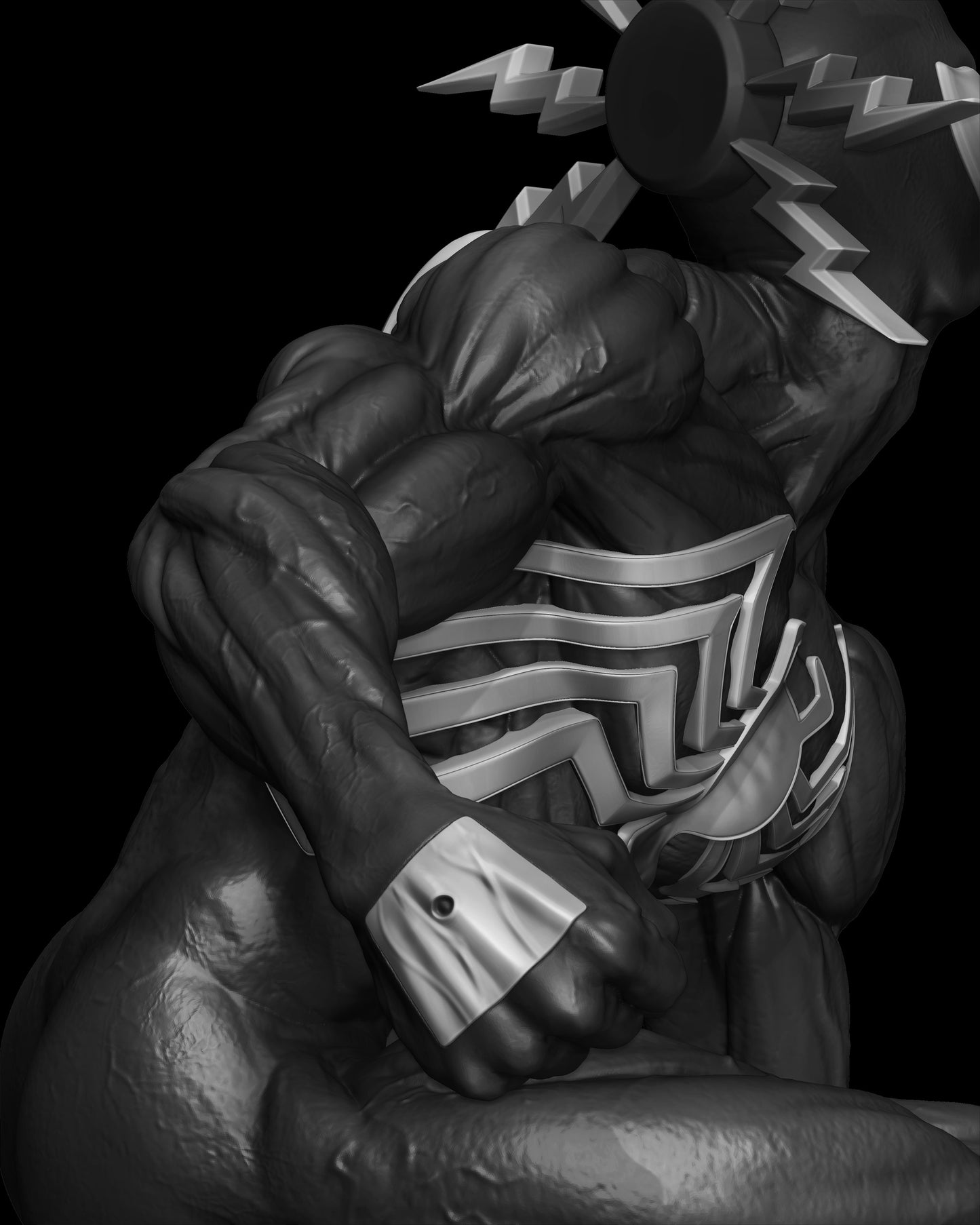 Spider-Man Sculpture (75mm to 500mm) - Unassembled/Unpainted/3D Print