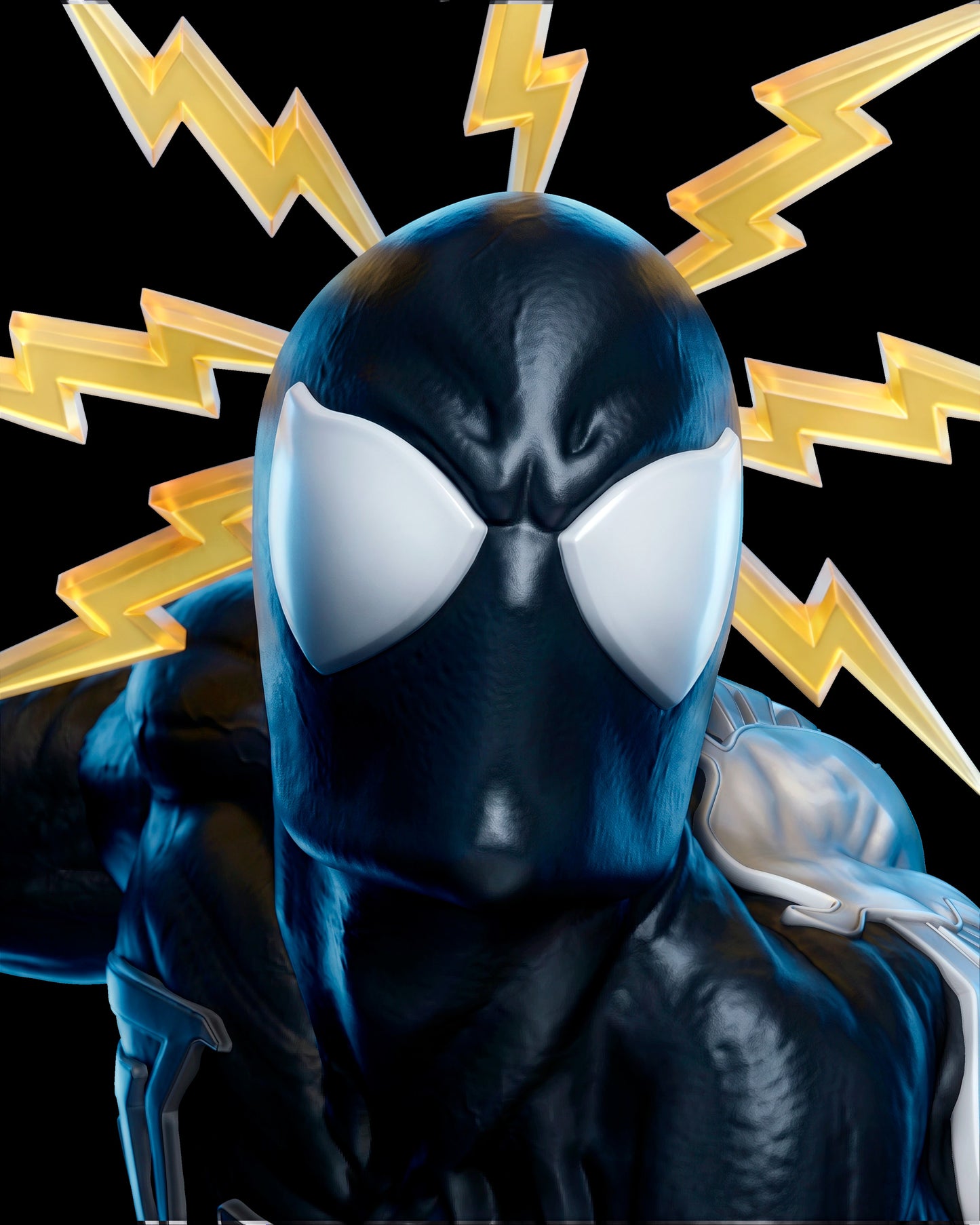 Spider-Man Sculpture (75mm to 500mm) - Unassembled/Unpainted/3D Print