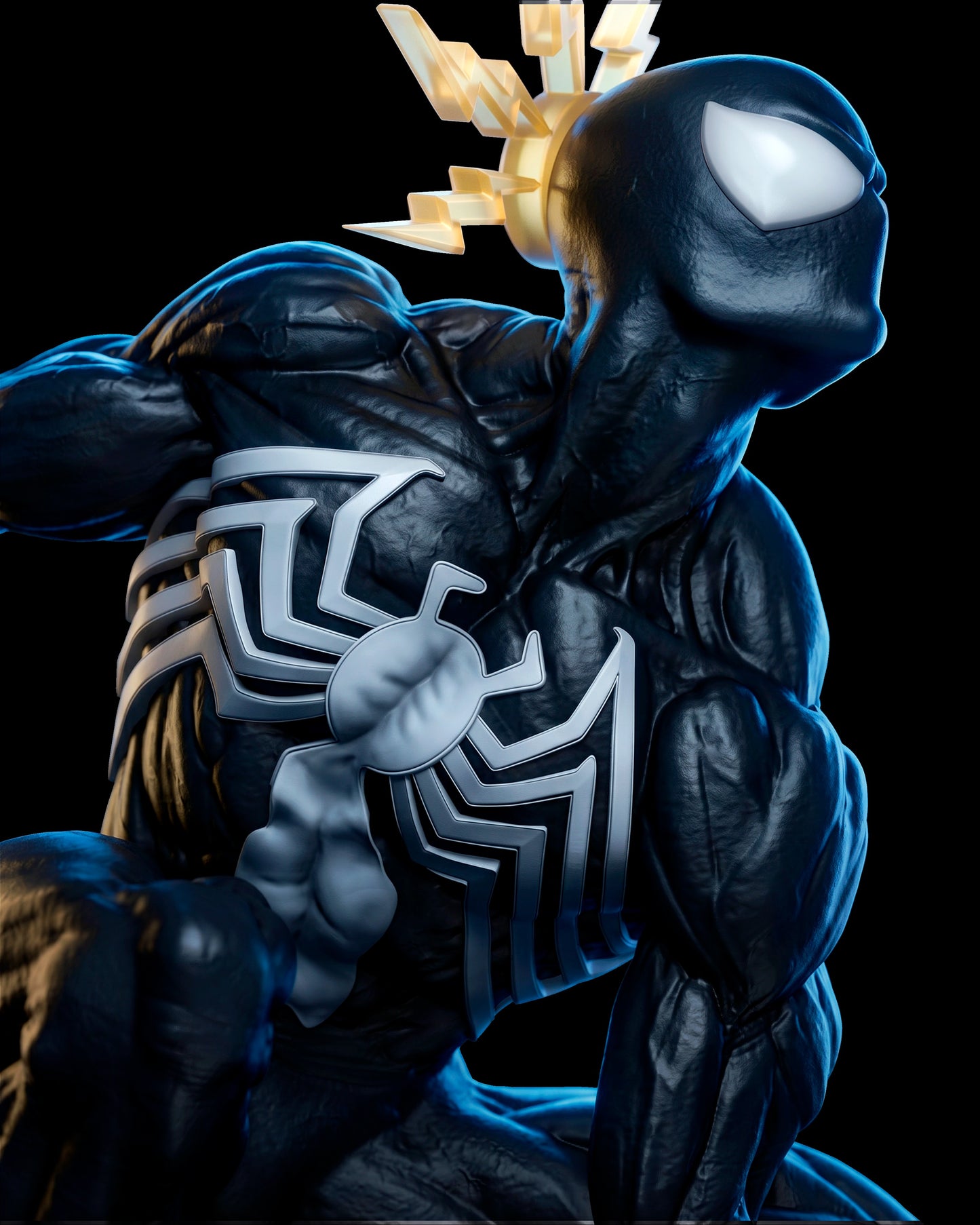 Spider-Man Sculpture (75mm to 500mm) - Unassembled/Unpainted/3D Print