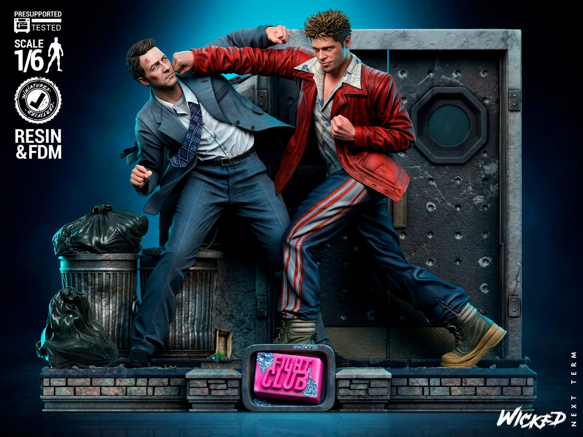 Fight Club Diorama (75mm to 500mm) - Unassembled/Unpainted/3D Print
