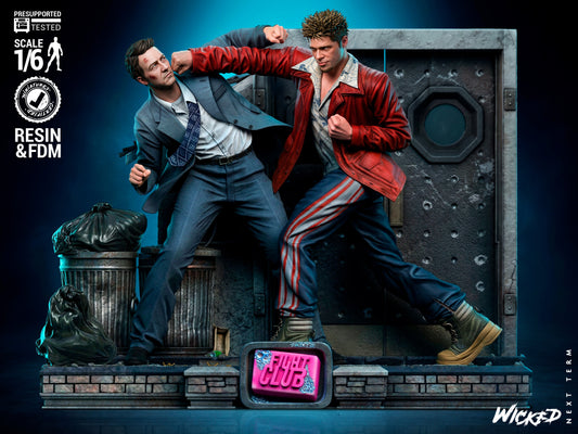 Fight Club Diorama (75mm to 500mm) - Unassembled/Unpainted/3D Print
