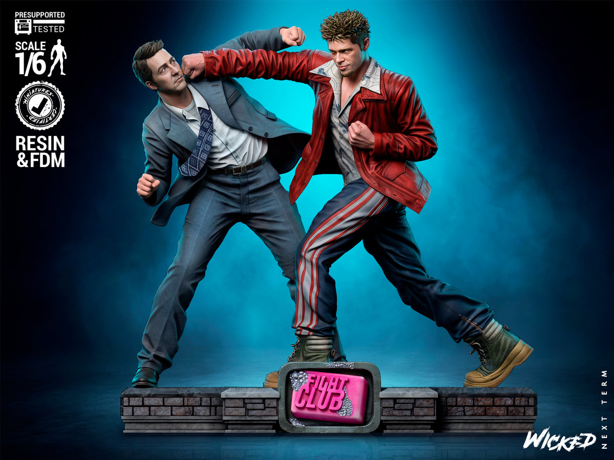 Fight Club Diorama (75mm to 500mm) - Unassembled/Unpainted/3D Print