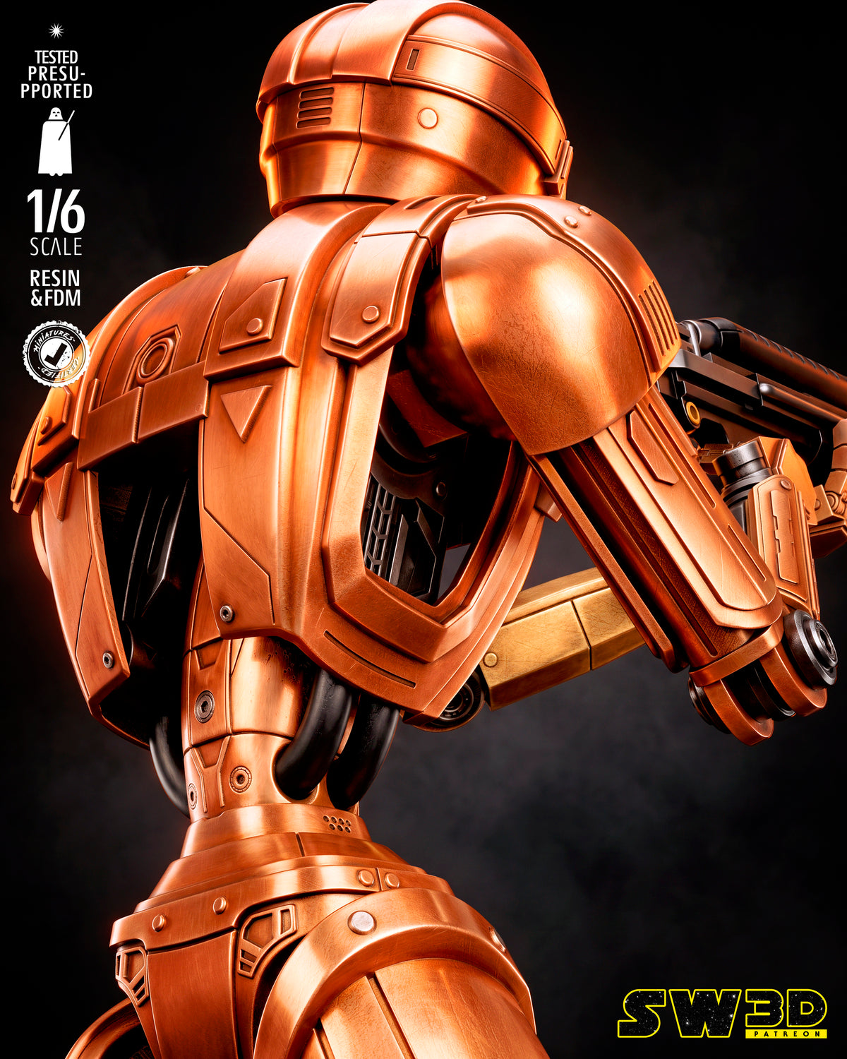 HK-47 Sculpture (75mm to 500mm) - Unassembled/Unpainted/3D Print