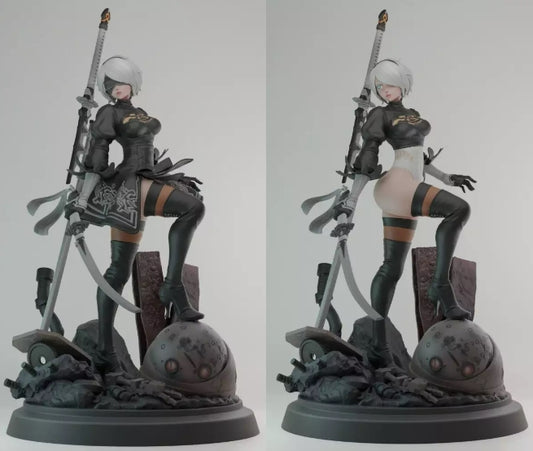 2B Bot Figurine - by Dungeons and Dragons - Tabletop RPG Miniature - Roleplaying 3D Printed Fantasy Mini