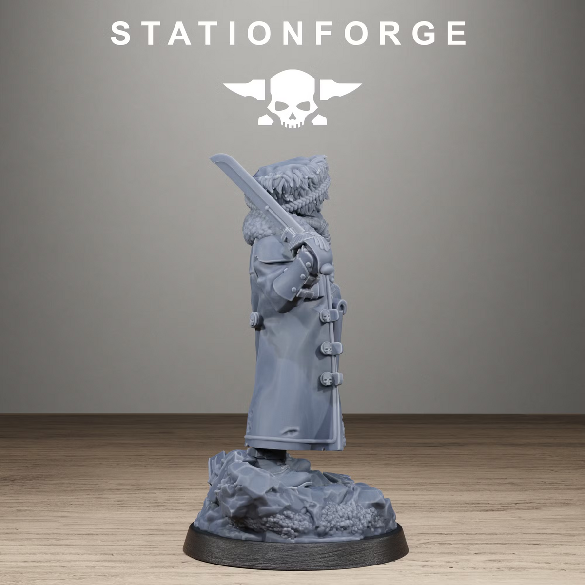 GrimGuard Frostwatch Leader - TTRPG - Wargaming - Grimdark
