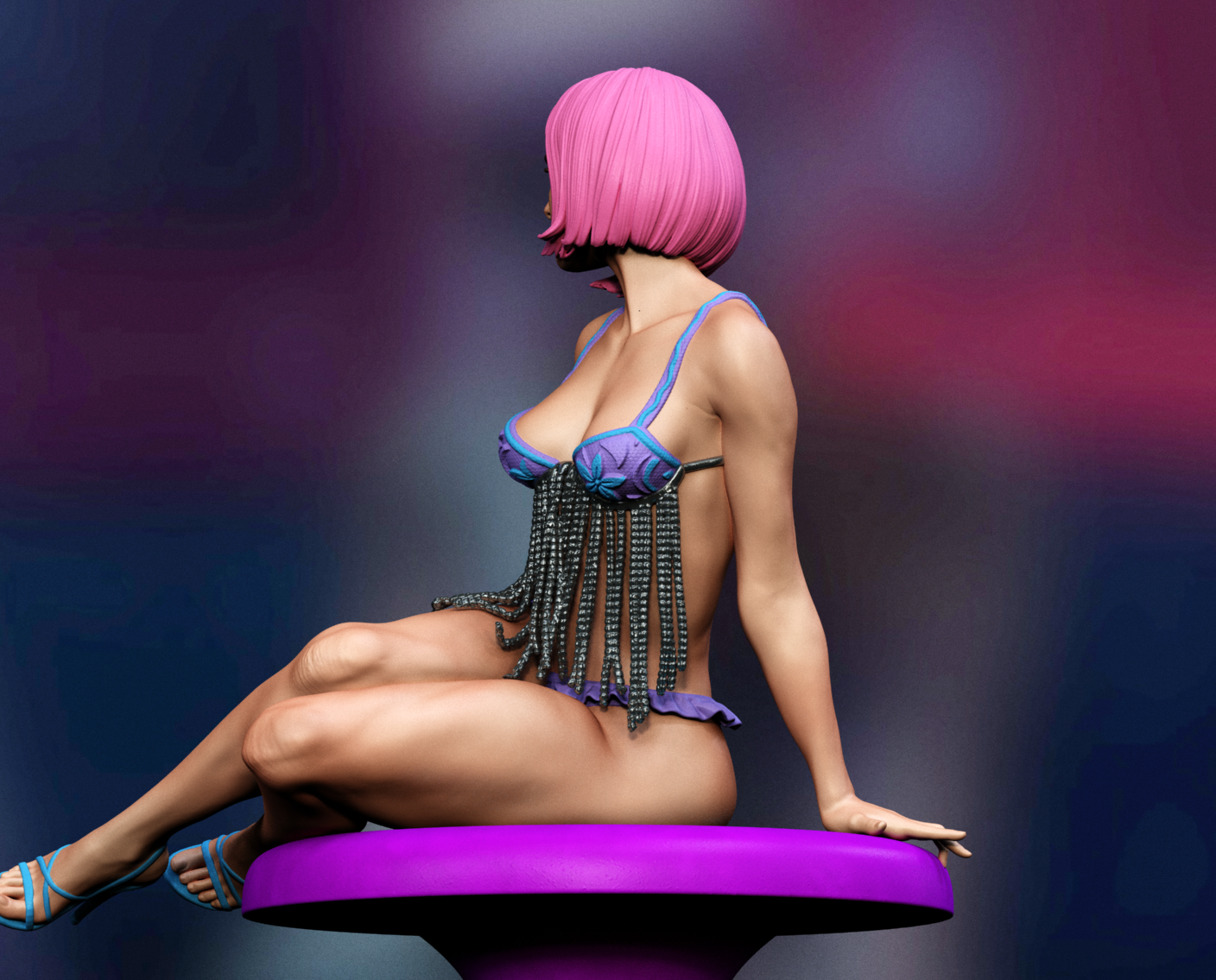 Natalie Portman – Closer SFW/NSFW Sculpture (75mm to 500mm) - Unassembled/Unpainted/3D Print