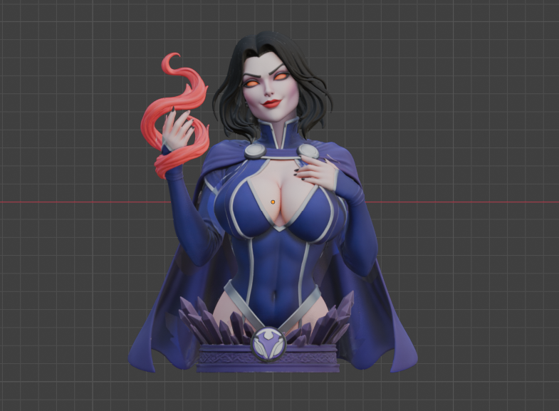 Raven Bust (75mm to 500mm) - Unassembled/Unpainted/3D Print