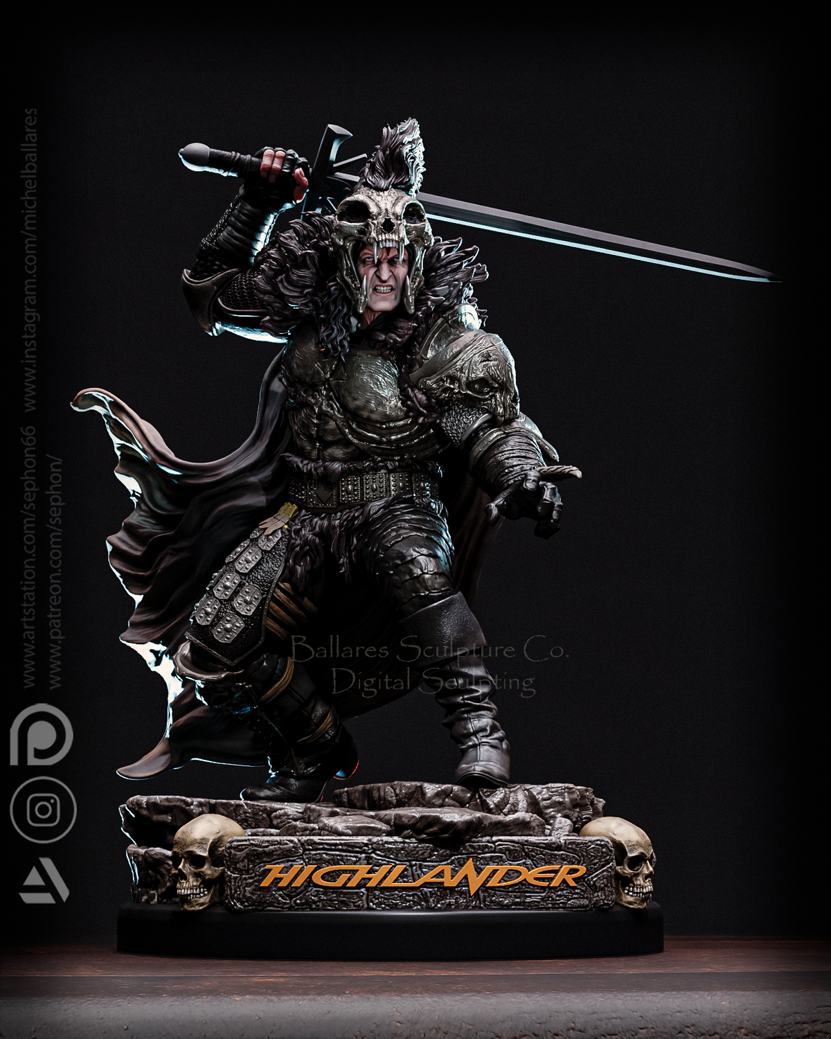 Kurgan Sculpture (75mm to 500mm) - Unassembled/Unpainted/3D Print