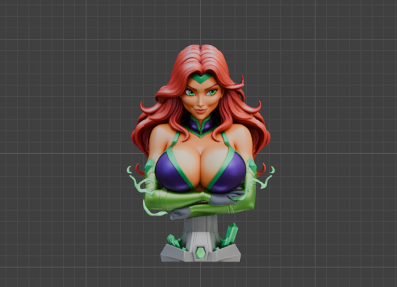 Starfire Bust (75mm to 500mm) - Unassembled/Unpainted/3D Print