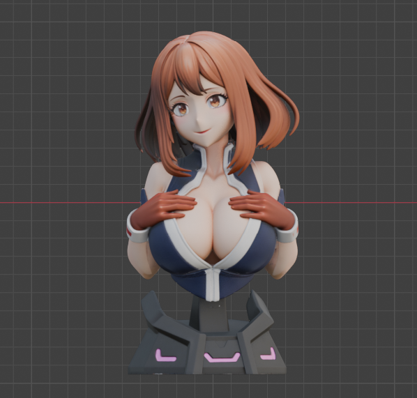Zero-Gravity Heroine Bust (75mm to 500mm) - Unassembled/Unpainted/3D Print