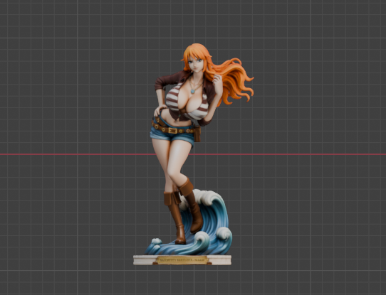 Nami Sculpture (75mm to 500mm) - Unassembled/Unpainted/3D Print