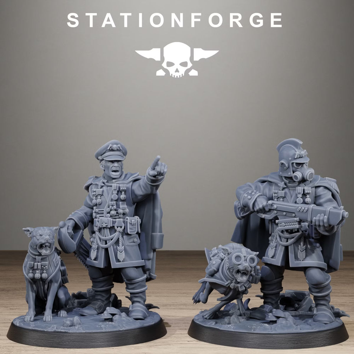 GrimGuard Honoured Commander (x2) - TTRPG - Wargaming - Grimdark