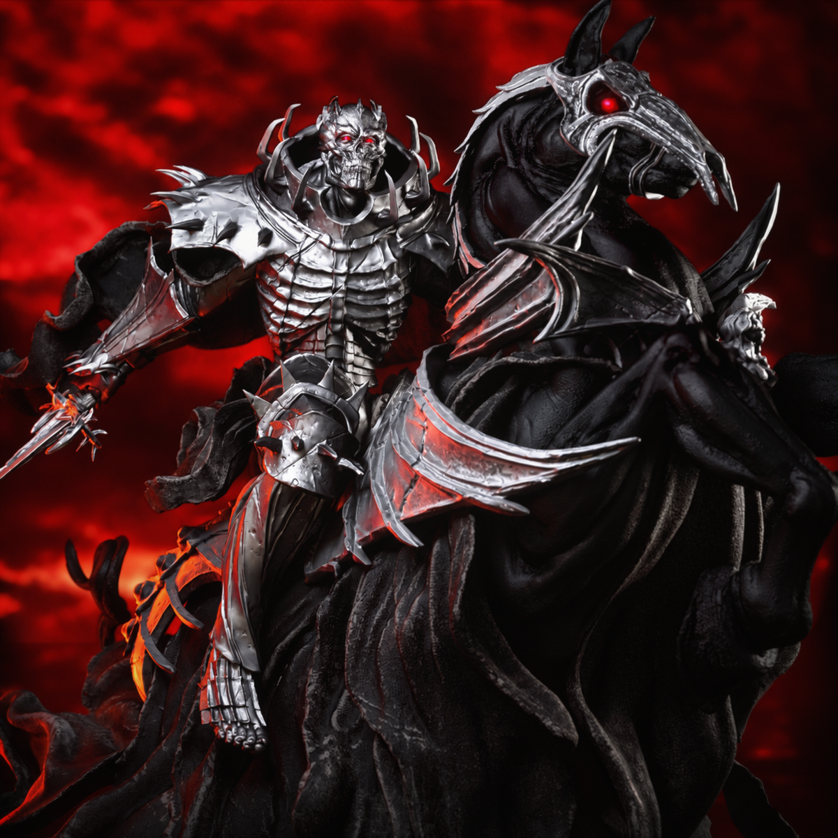Skull knight - Berserk Sculpture (75mm to 500mm) - Unassembled/Unpainted/3D Print