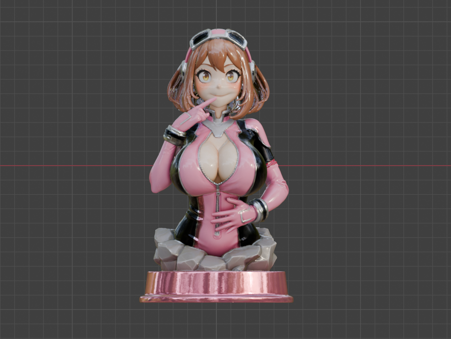 Yuichiro Uraraka Bust (75mm to 500mm) - Unassembled/Unpainted/3D Print