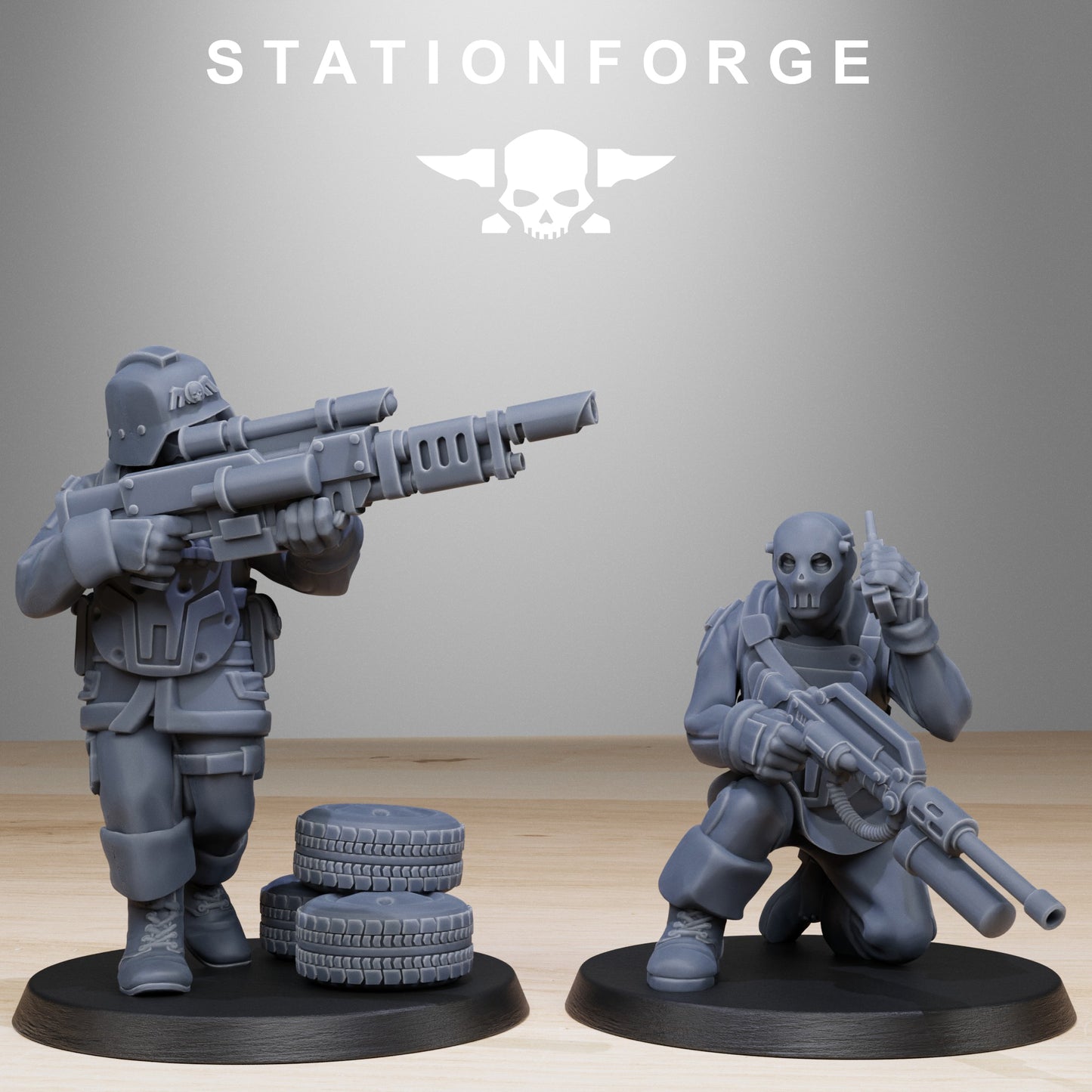 GrimGuard Paintball Squad (x10) - by Station Forge - TTRPG - Wargaming - Grimdark
