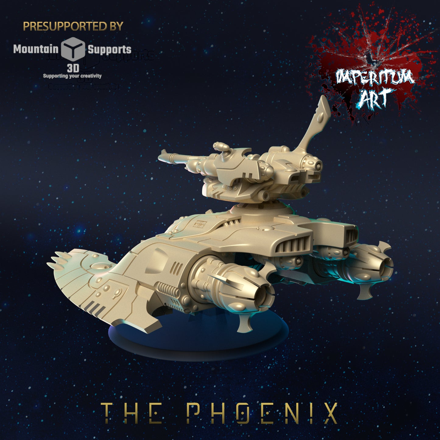 The Phoenix / Construct/Wargaming/GrimDark/ Compatible with Warhammer 40K - by Imperium Art Miniatures- Tabletop RPG Miniature - Roleplaying 3D Printed Fantasy Mini