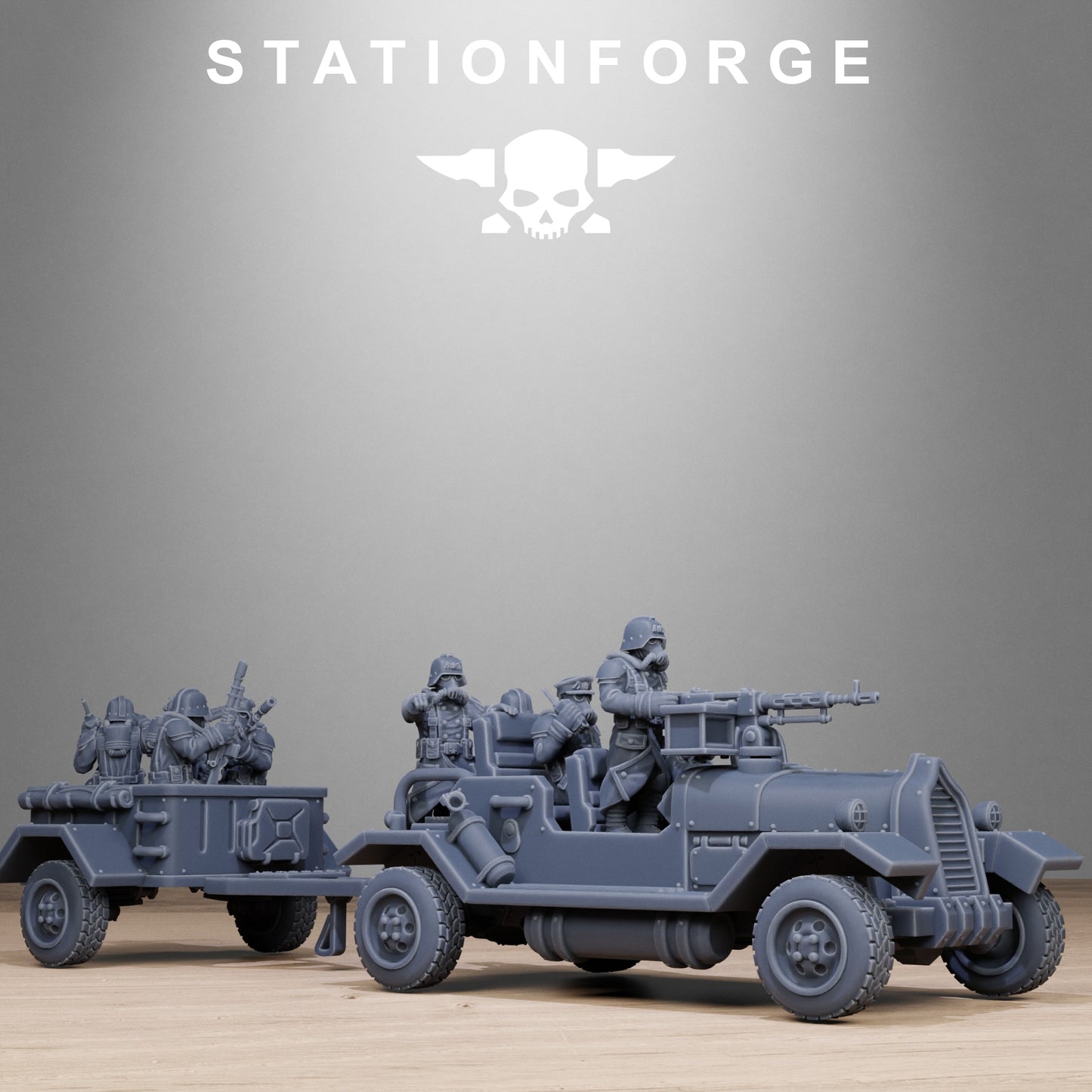 GrimGuard Support Vehicles (x2) - TTRPG - Wargaming - Grimdark
