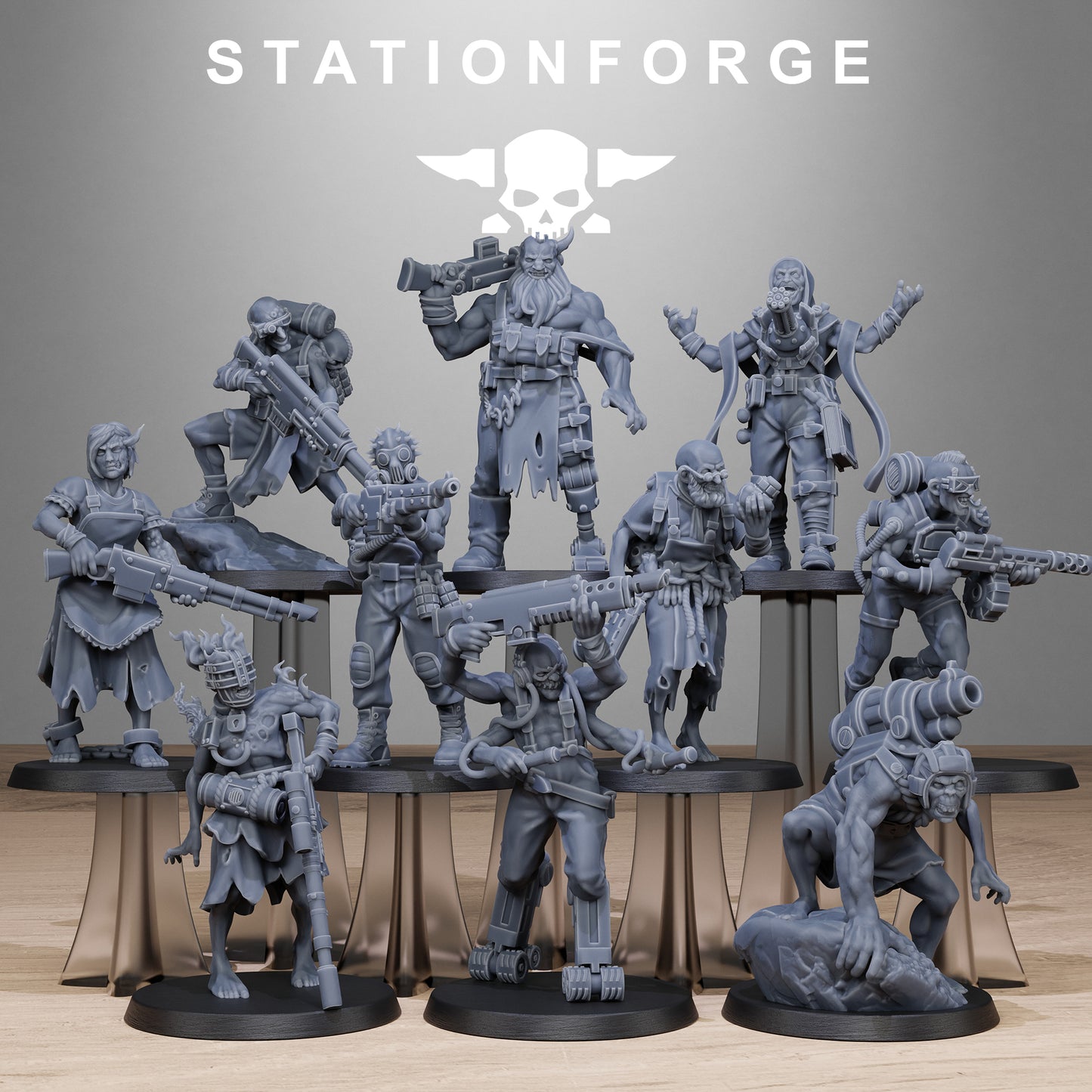 Corrupted Guard Abhumans (x10) - TTRPG - Wargaming - Grimdark