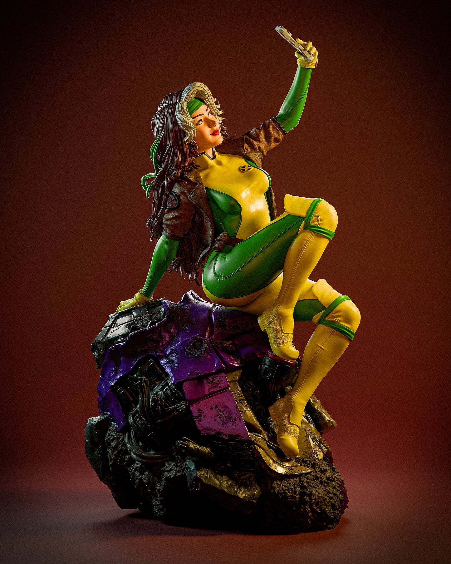 X-Men: Rogue Sculpture (75mm to 500mm) - Unassembled/Unpainted/3D Print