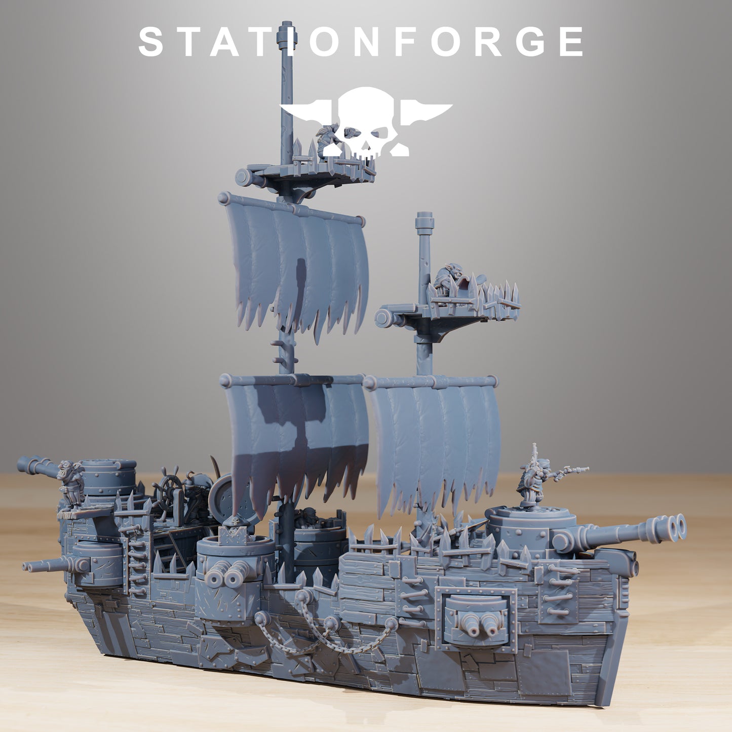 Gobs Pearl Battle Ship - TTRPG - Wargaming - Grimdark