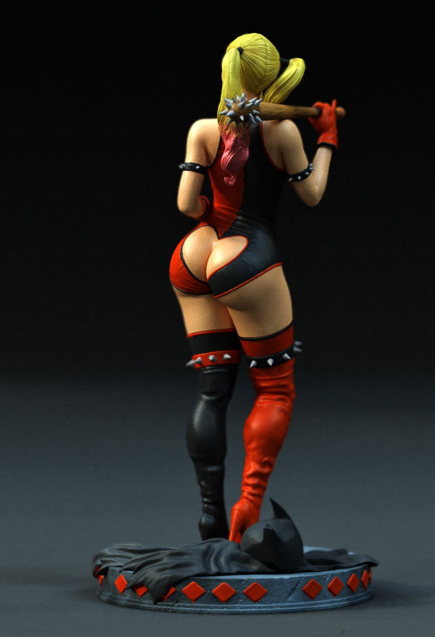 Harley Quinn Sculpture (75mm to 500mm) - Unassembled/Unpainted/3D Print