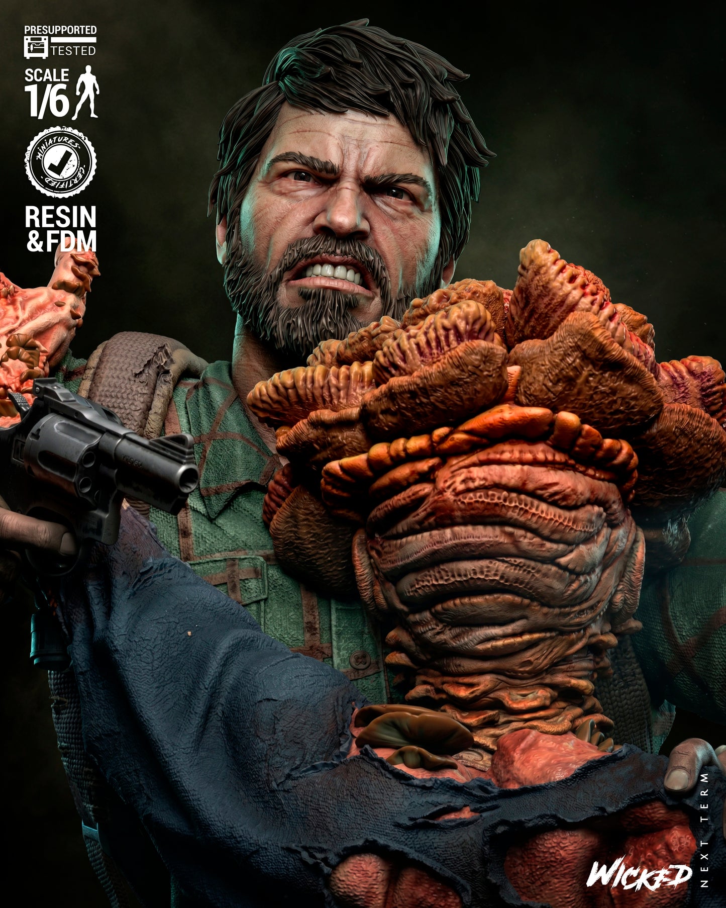 Last of Us Diorama (75mm to 500mm) - Unassembled/Unpainted/3D Print