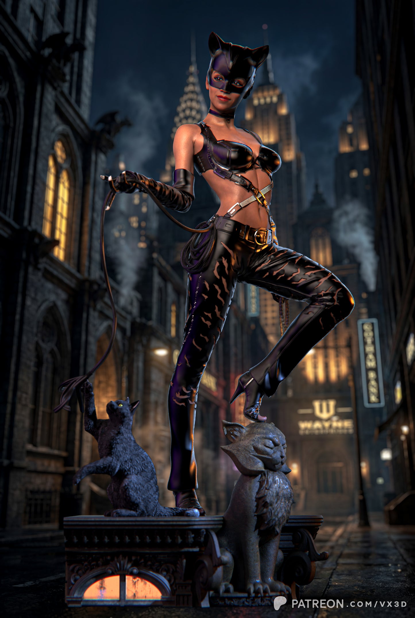 Halle Berry's Catwoman (75mm to 500mm) - Unassembled/Unpainted/3D Print
