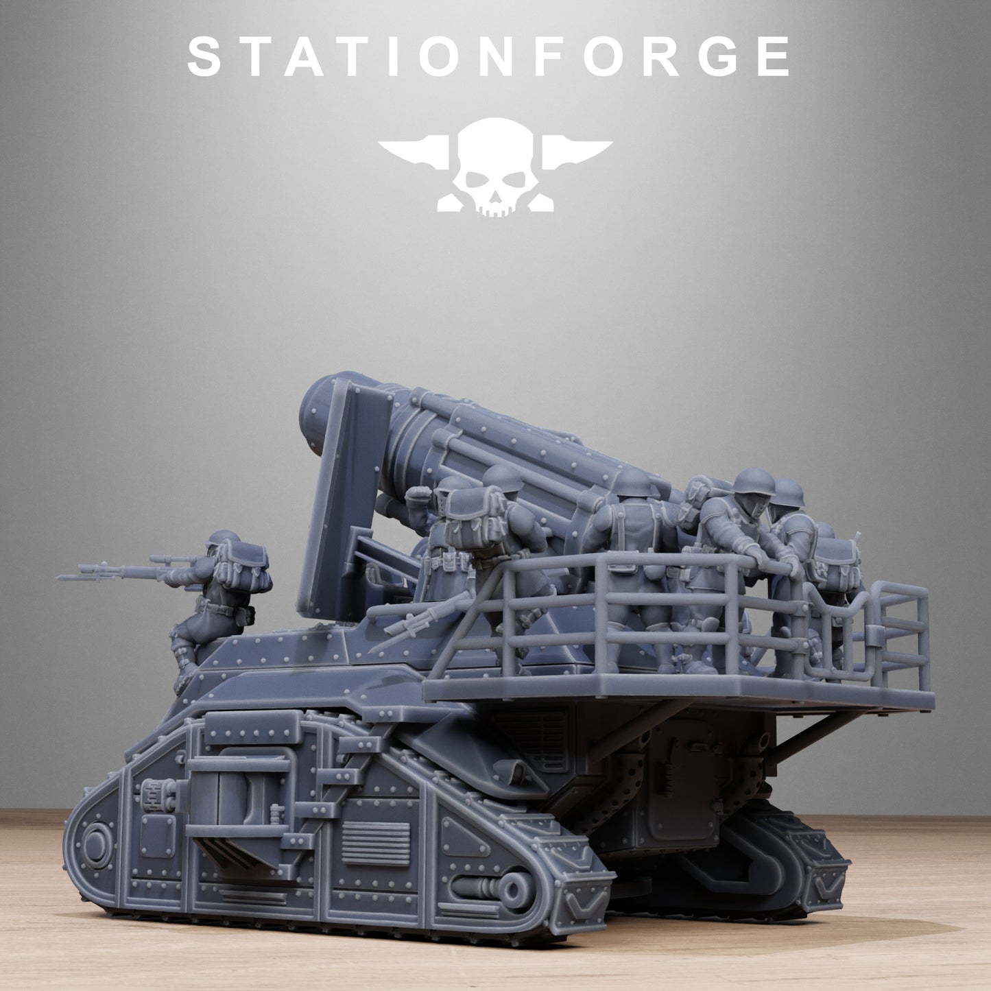 Freeguard Artillery Mini Tank - by Station Forge - TTRPG - Wargaming - Grimdark