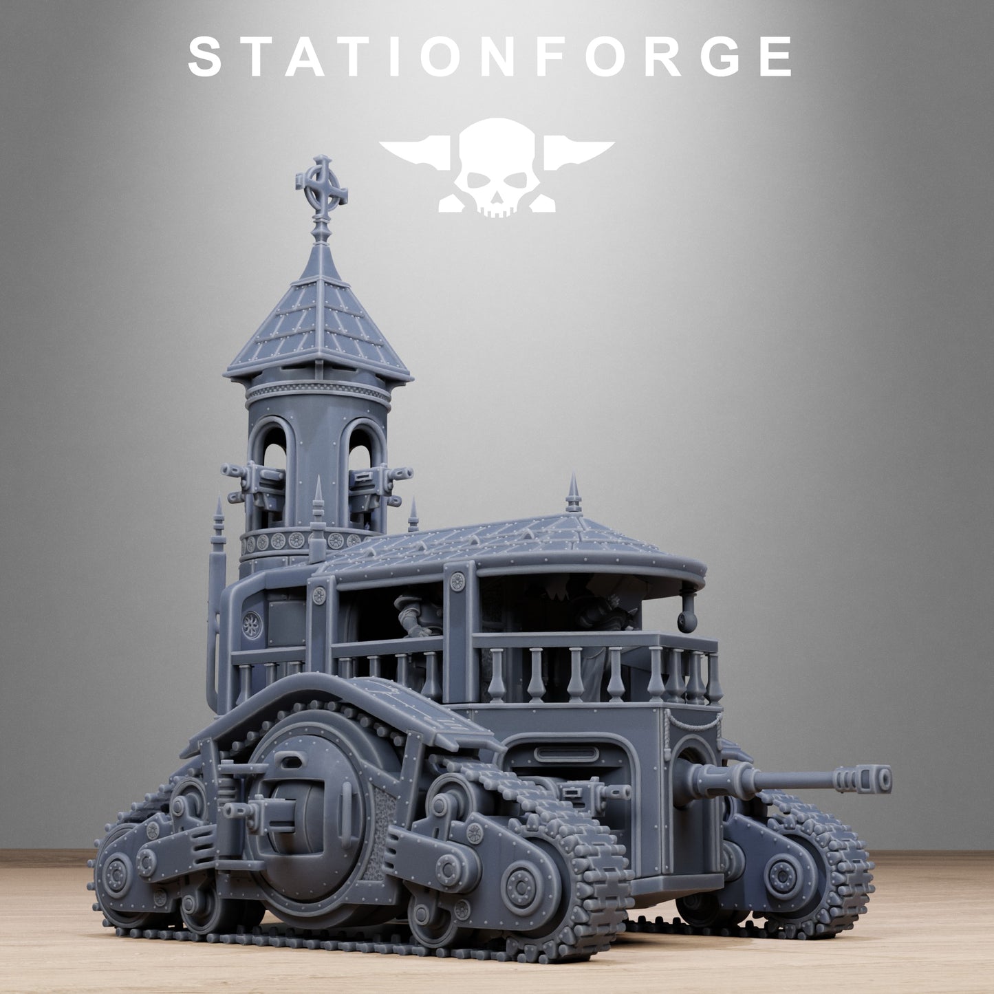 Vodalites Heavy Tank - by Station Forge - TTRPG - Wargaming - Grimdark