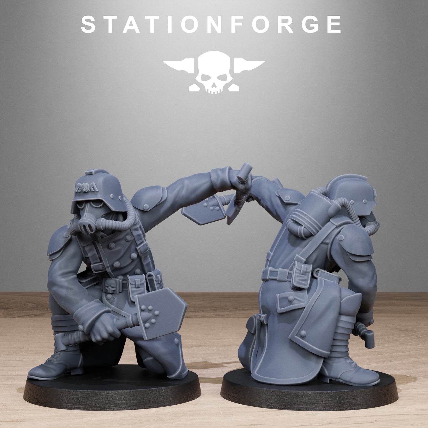 GrimGuard Shovel Fighter (x10) - TTRPG - Wargaming - Grimdark