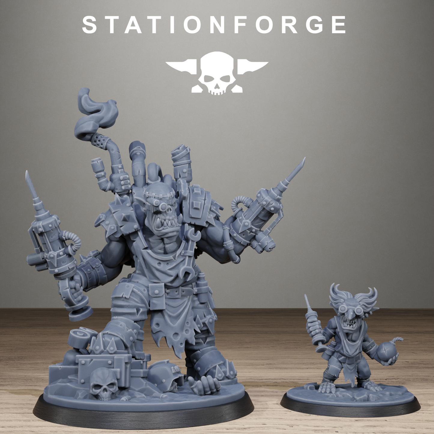 Orkaz Mad Scientist (x2) - TTRPG - Wargaming - Grimdark