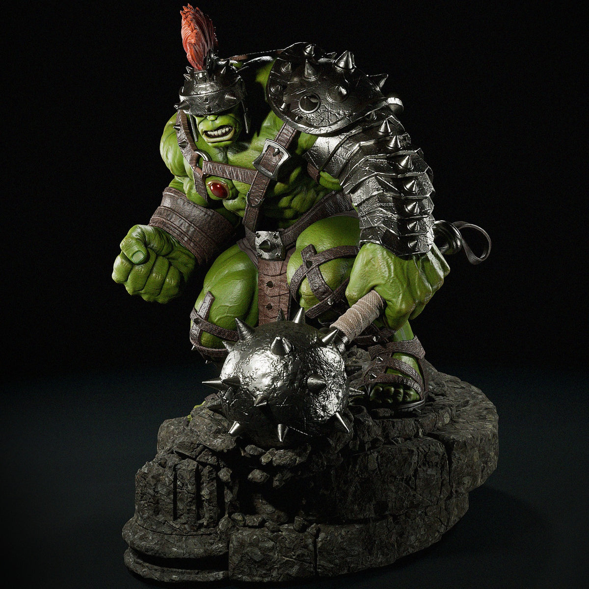 Gladiator Hulk Sculpture (75mm to 500mm) - Unassembled/Unpainted/3D Print
