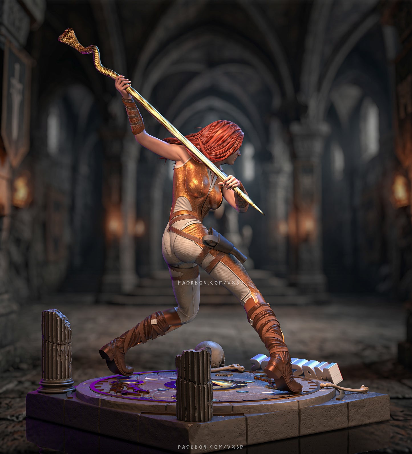 Teela Sculpture (75mm to 500mm) - Unassembled/Unpainted/3D Print