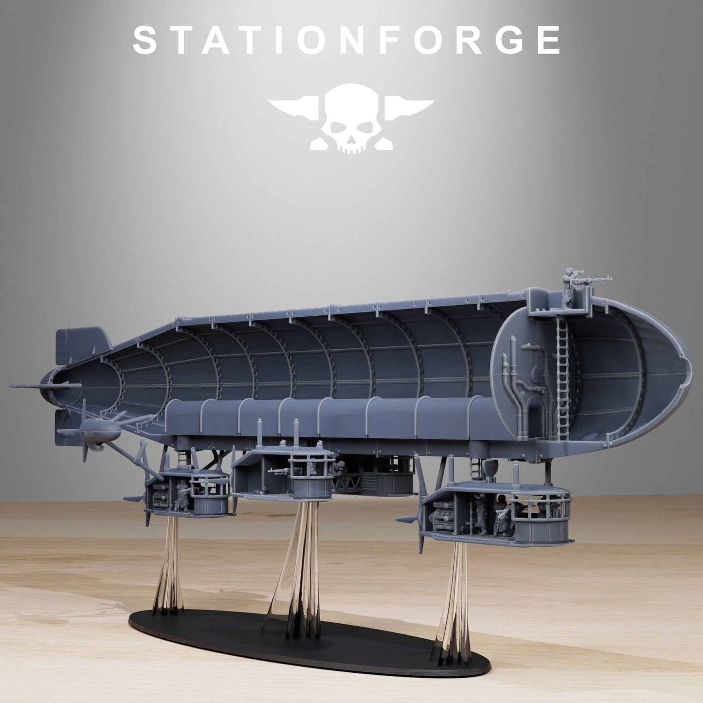 GrimGuard Airship - TTRPG - Wargaming - Grimdark