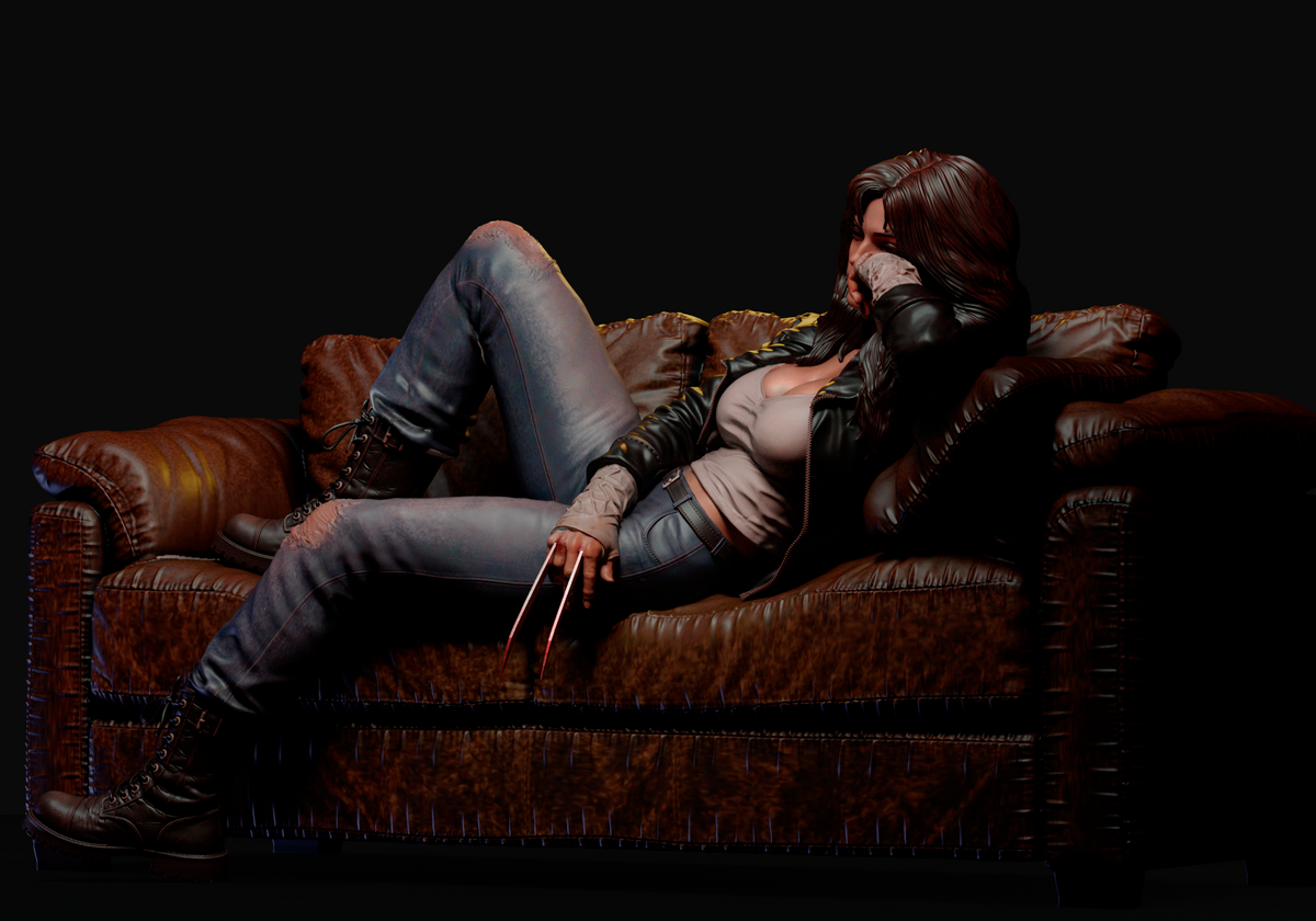X23 Sculpture (75mm to 500mm) - Unassembled/Unpainted/3D Print