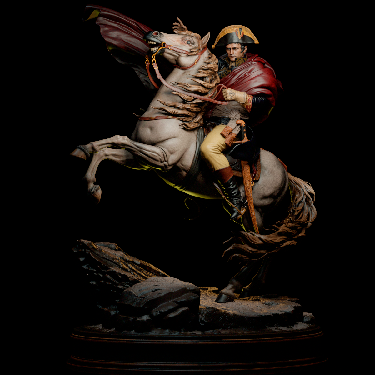 Napoleon Bonaparte Sculpture (75mm to 500mm) - Unassembled/Unpainted/3D Print
