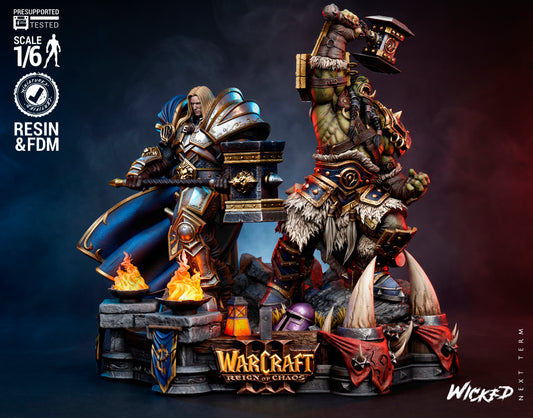 Warcraft Diorama (75mm to 500mm) - Unassembled/Unpainted/3D Print