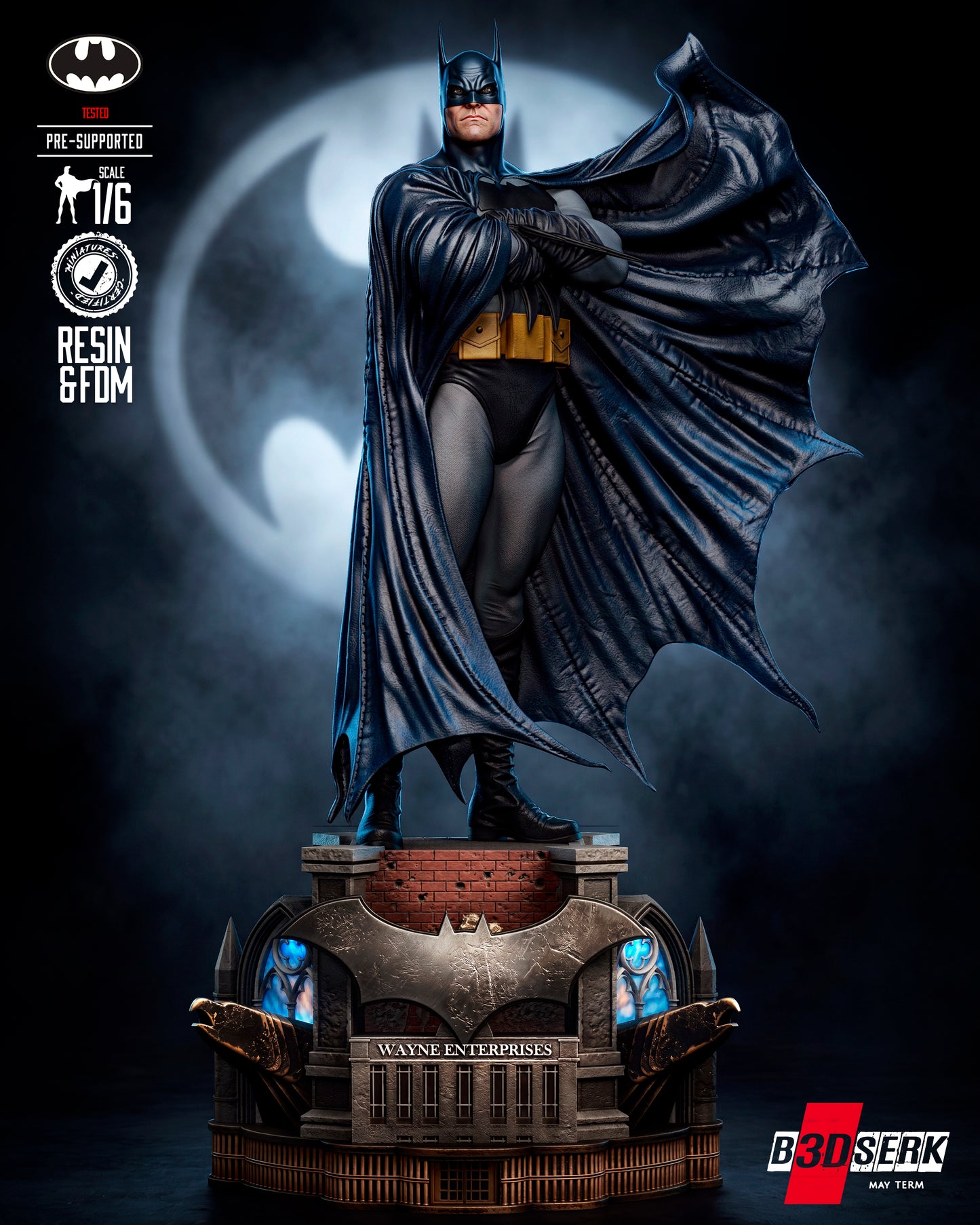 Batman Kingdom Come Sculpture Sculpture (75mm to 500mm) - Unassembled/Unpainted/3D Print