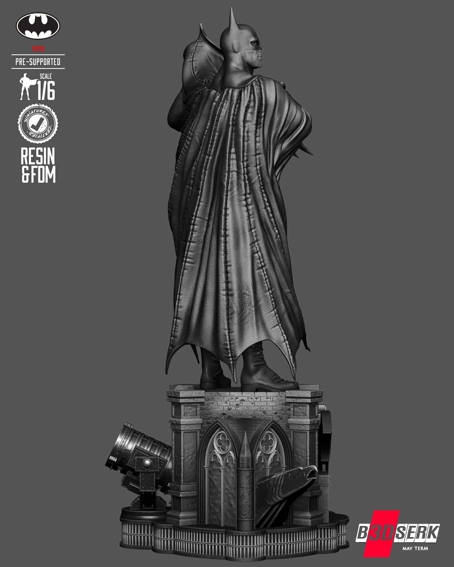 Batman Kingdom Come Sculpture Sculpture (75mm to 500mm) - Unassembled/Unpainted/3D Print